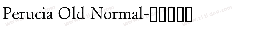Perucia Old Normal字体转换